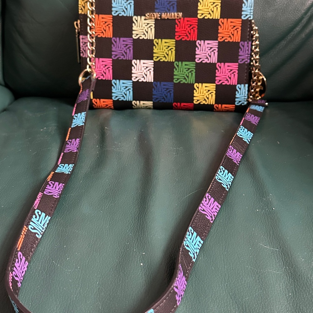 Steve Madden Vibrant Checkered Crossbody Bag